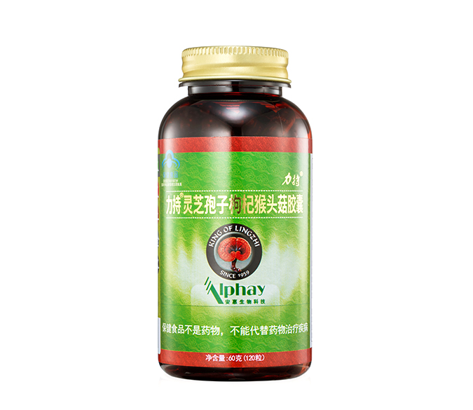 力持®靈芝孢子枸杞<br/>猴頭菇膠囊